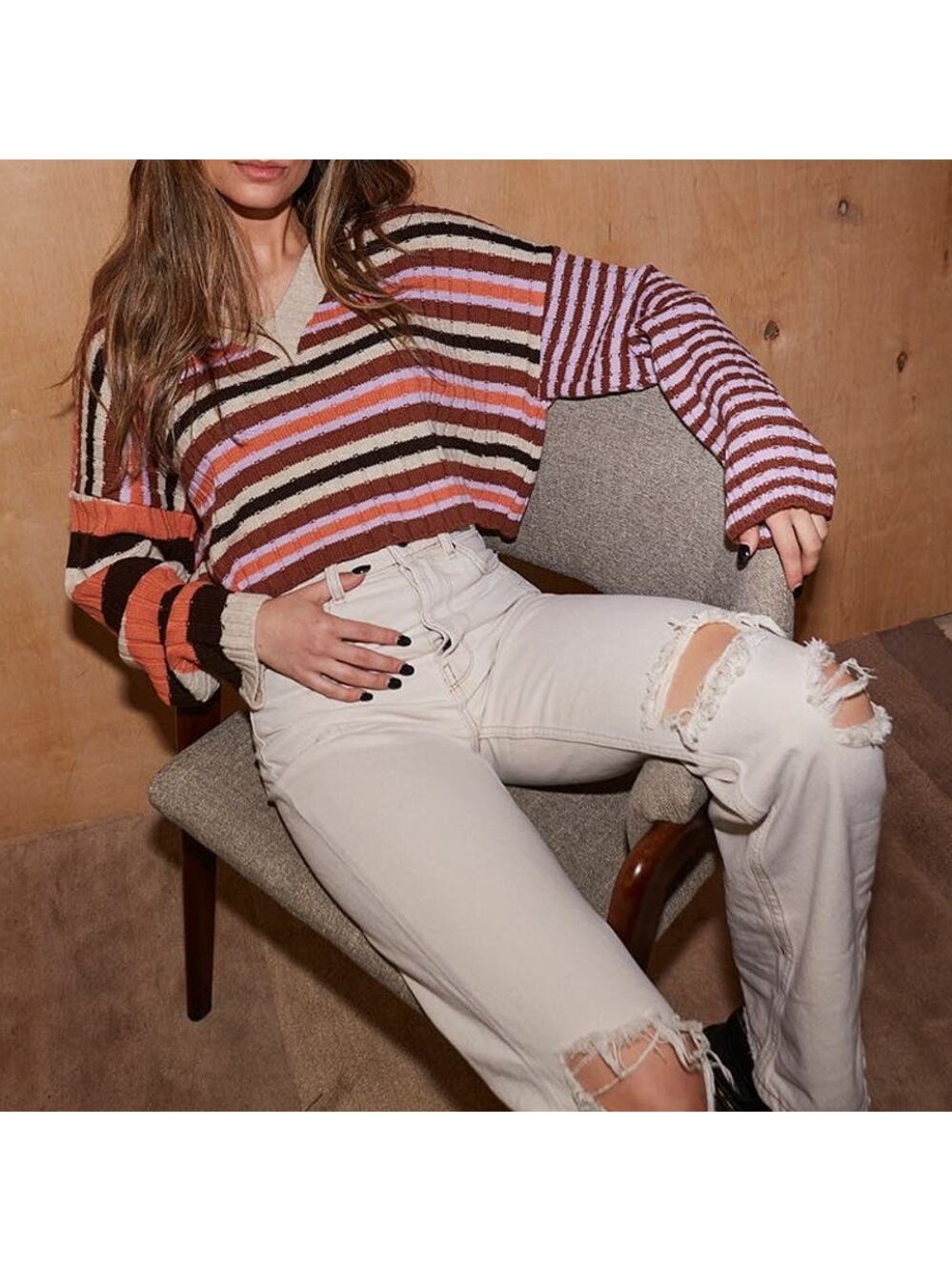 BDG Urban Outfitters Button Fly High Rise Straight Ripped Jeans Ecru W29 L32 NWT
